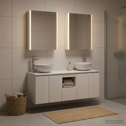 Bathroom Cabinet Set 5 pcs White 53 x 15.5 x 70 cm