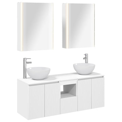 Bathroom Cabinet Set 5 pcs White 53 x 15.5 x 70 cm