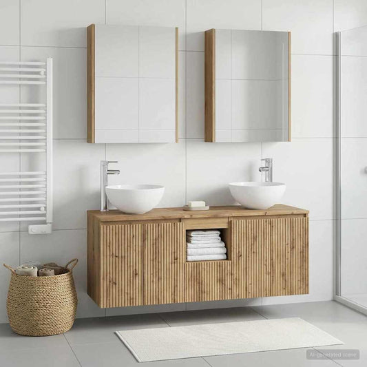 Bathroom Cabinet Set 5 pcs Artisan Oak 53 x 15.5 x 70 cm