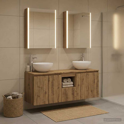 Bathroom Cabinet Set 5 pcs Artisan Oak 53 x 15.5 x 70 cm