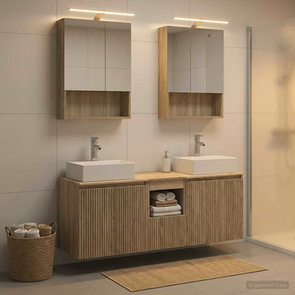 Bathroom Cabinet Set 5 pcs Sonoma Oak Engineered Wood