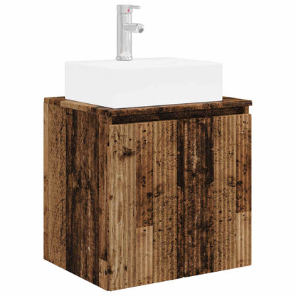 Bathroom Cabinet Set 5 pcs Old Wood Engineered Wood