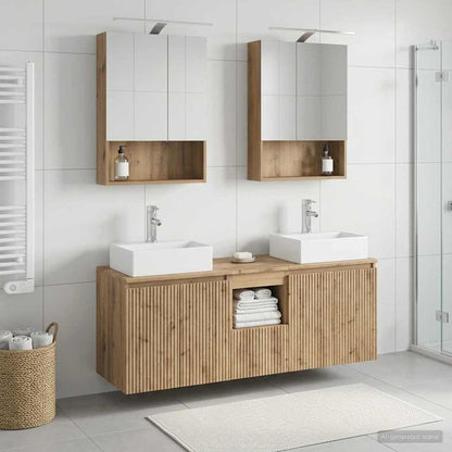 Bathroom Cabinet Set 5 pcs Artisan Oak Engineered Wood