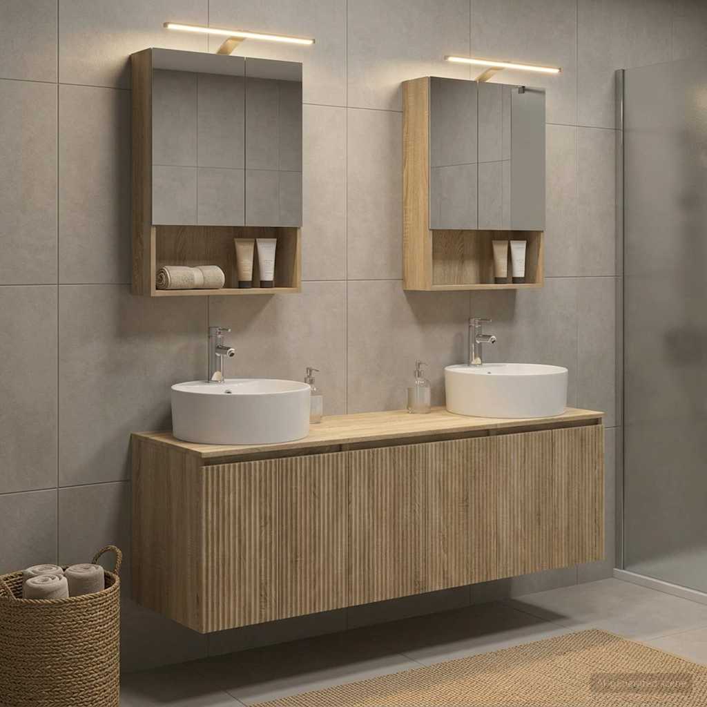 Bathroom Cabinet Set 5 pcs Sonoma Oak Engineered Wood