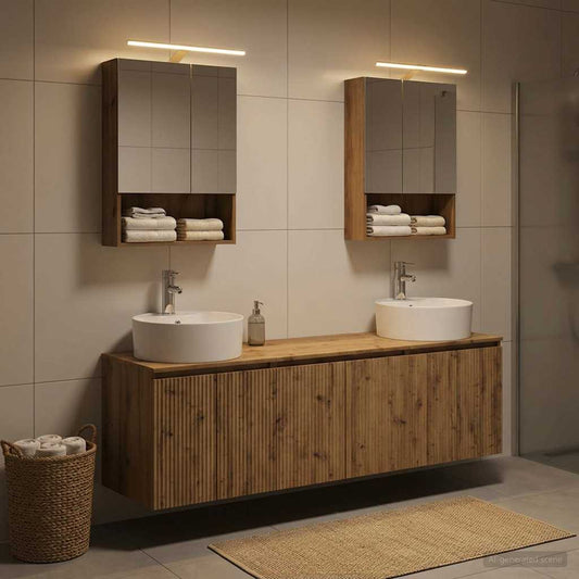 Bathroom Cabinet Set 5 pcs Artisan Oak Engineered Wood