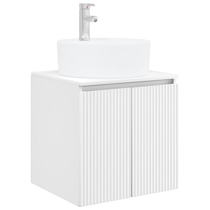 Bathroom Cabinet Set 5 pcs White Engineered Wood
