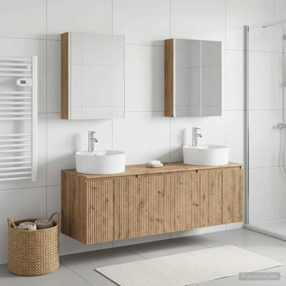 Bathroom Cabinet Set 5 pcs Artisan Oak Engineered Wood