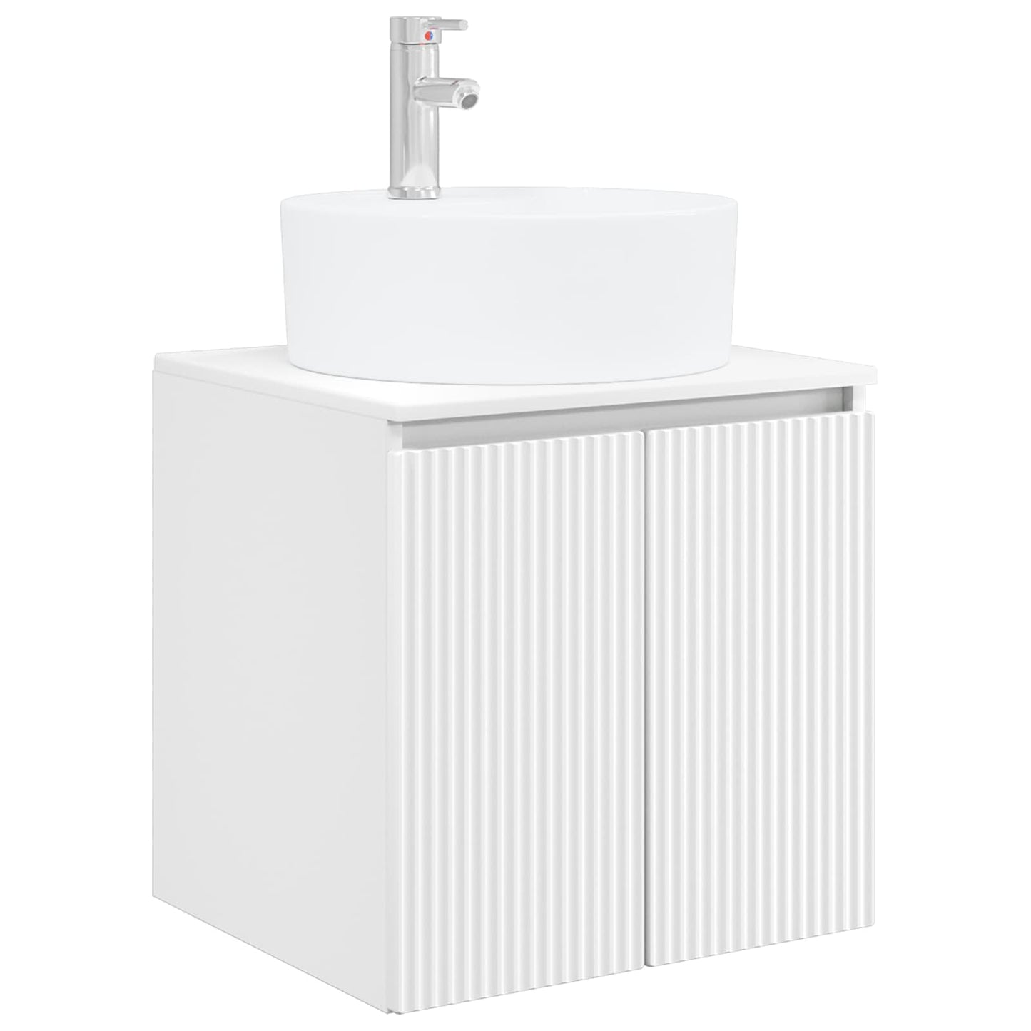Bathroom Cabinet Set 4 pcs White Engineered Wood