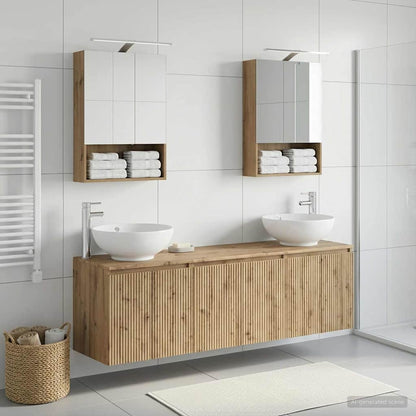 Bathroom Cabinet Set 5 pcs Artisan Oak Engineered Wood