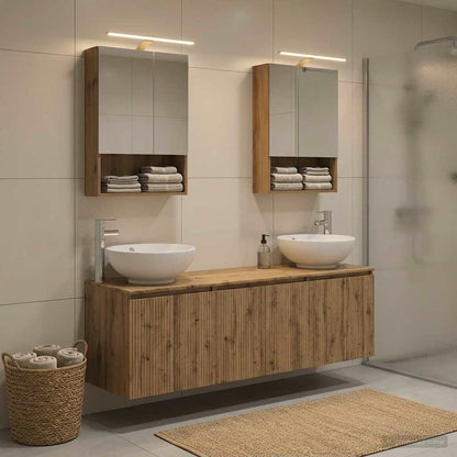 Bathroom Cabinet Set 5 pcs Artisan Oak Engineered Wood