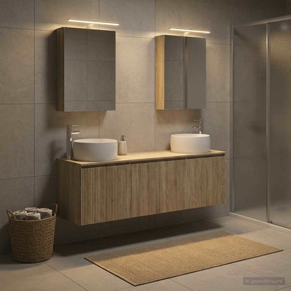 Bathroom Cabinet Set 5 pcs Sonoma Oak Engineered Wood