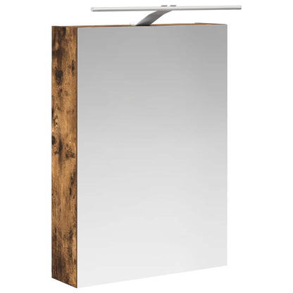 Bathroom Cabinet Set 5 pcs Smoked Oak Engineered Wood