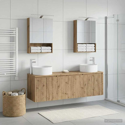 Bathroom Cabinet Set 5 pcs Artisan Oak Engineered Wood