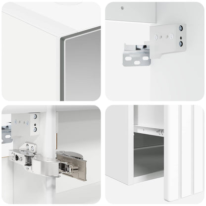 Bathroom Cabinet Set 5 pcs White 50 x 14.5 x 70 cm