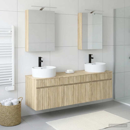 Bathroom Cabinet Set 5 pcs Sonoma Oak 50 x 14.5 x 70 cm