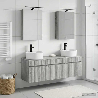 Bathroom Cabinet Set 5 pcs Grey Sonoma 50 x 14.5 x 70 cm