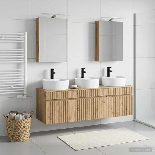 Bathroom Cabinet Set 5 pcs Artisan Oak 50 x 14.5 x 70 cm