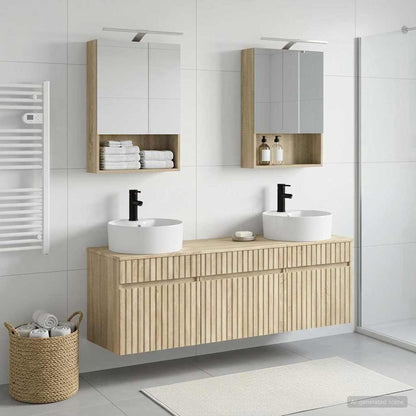 Bathroom Cabinet Set 5 pcs Sonoma Oak 50 x 14.5 x 70 cm