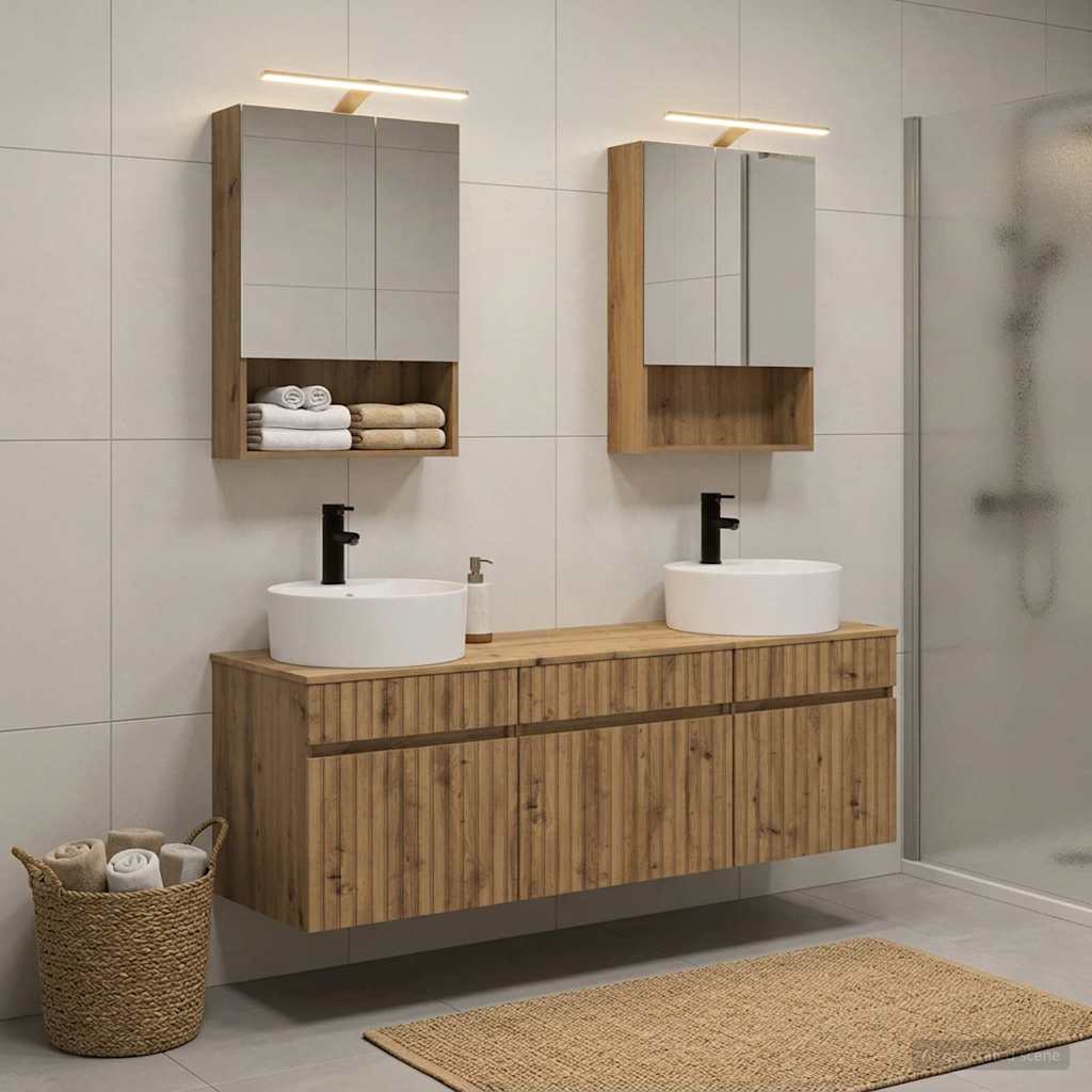 Bathroom Cabinet Set 5 pcs Artisan Oak 50 x 14.5 x 70 cm