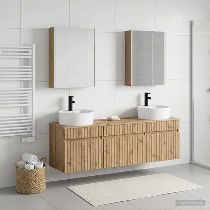 Bathroom Cabinet Set 5 pcs Artisan Oak 53 x 15.5 x 70 cm
