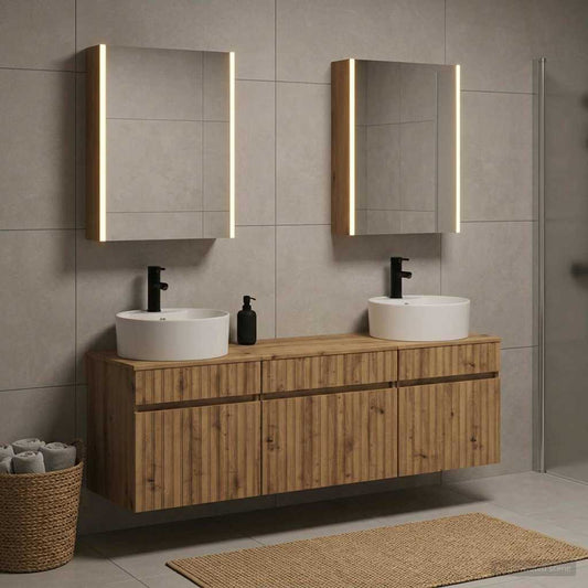 Bathroom Cabinet Set 5 pcs Artisan Oak 53 x 15.5 x 70 cm