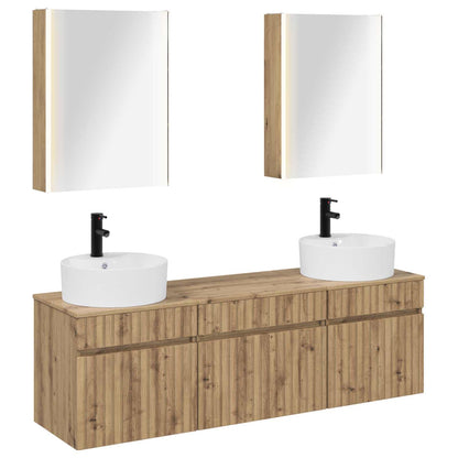 Bathroom Cabinet Set 5 pcs Artisan Oak 53 x 15.5 x 70 cm