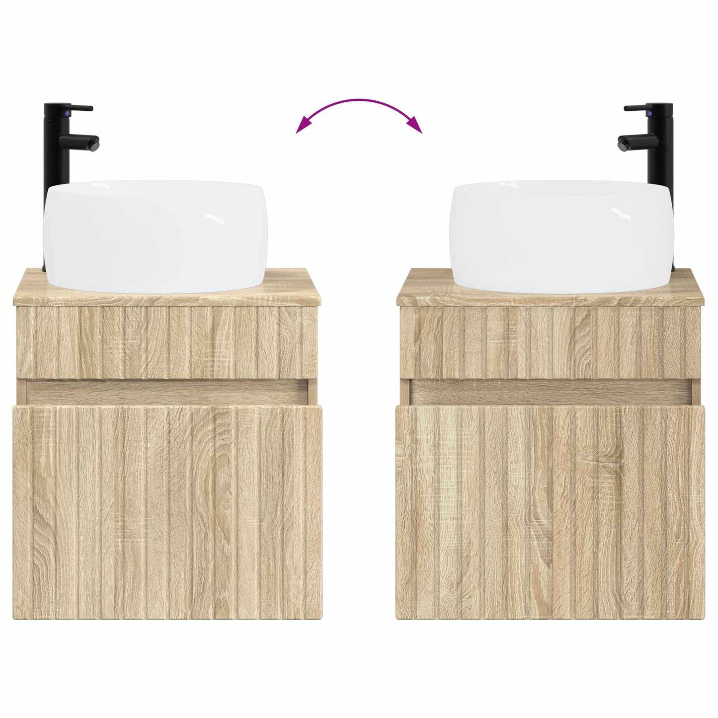 Bathroom Cabinet Set 5 pcs Sonoma Oak 50 x 14.5 x 70 cm