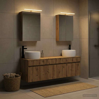Bathroom Cabinet Set 5 pcs Artisan Oak 50 x 14.5 x 70 cm