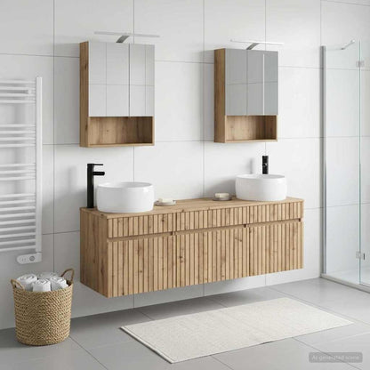 Bathroom Cabinet Set 5 pcs Artisan Oak 50 x 14.5 x 70 cm