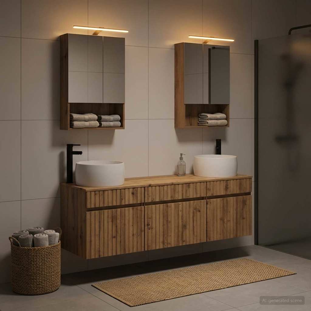Bathroom Cabinet Set 5 pcs Artisan Oak 50 x 14.5 x 70 cm