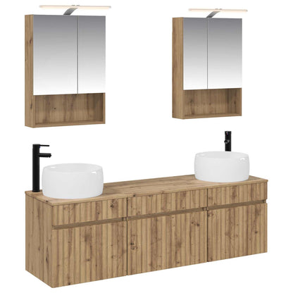 Bathroom Cabinet Set 5 pcs Artisan Oak 50 x 14.5 x 70 cm