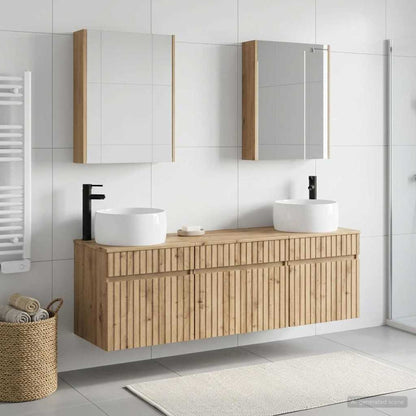 Bathroom Cabinet Set 5 pcs Artisan Oak 53 x 15.5 x 70 cm