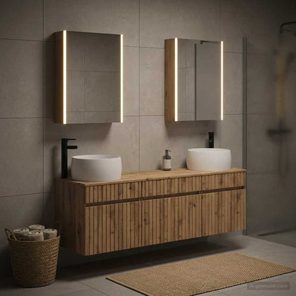 Bathroom Cabinet Set 5 pcs Artisan Oak 53 x 15.5 x 70 cm
