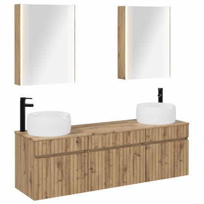 Bathroom Cabinet Set 5 pcs Artisan Oak 53 x 15.5 x 70 cm