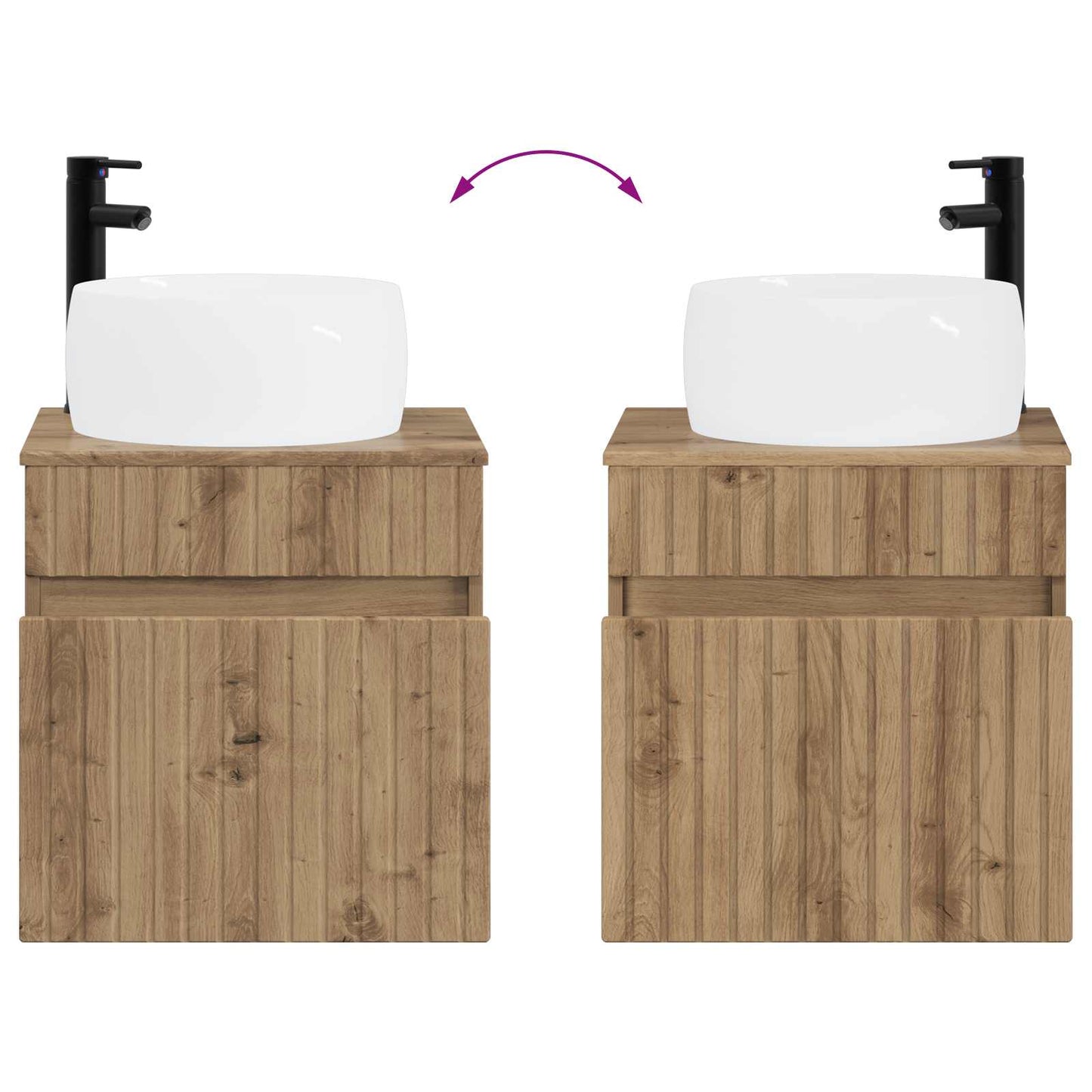 Bathroom Cabinet Set 5 pcs Artisan Oak 53 x 15.5 x 70 cm