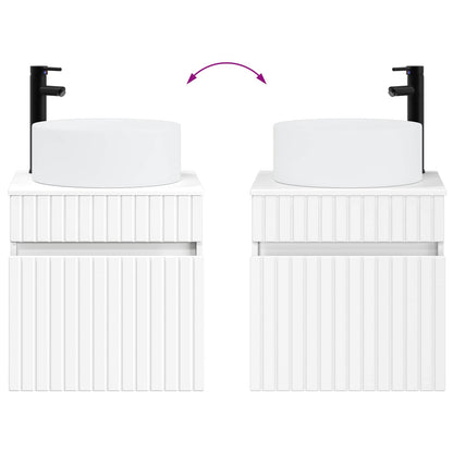 Bathroom Cabinet Set 4 pcs White 100 x 14.5 x 70 cm