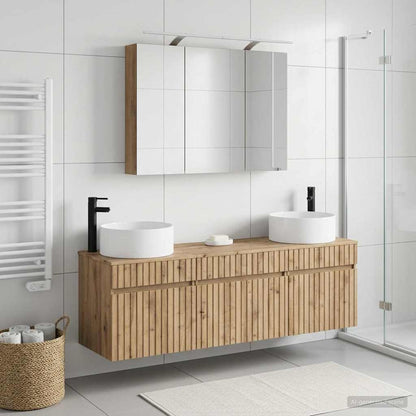Bathroom Cabinet Set 4 pcs Artisan Oak 100 x 14.5 x 70 cm