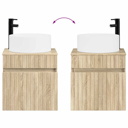 Bathroom Cabinet Set 4 pcs Sonoma Oak 103.5 x 15.5 x 70 cm