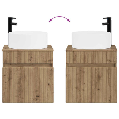 Bathroom Cabinet Set 4 pcs Artisan Oak Engineered Wood