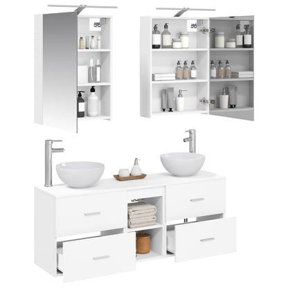 Bathroom Cabinet Set 5 pcs White 50 x 14.5 x 70 cm