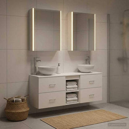 Bathroom Cabinet Set 5 pcs White 53 x 15.5 x 70 cm