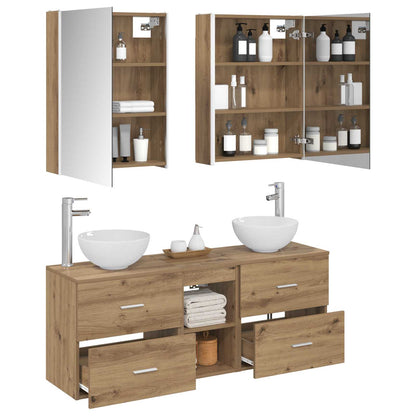 Bathroom Cabinet Set 5 pcs Artisan Oak 53 x 15.5 x 70 cm