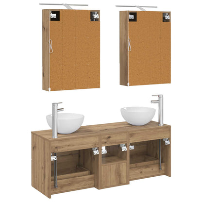 Bathroom Furniture Set 5 pcs Artisan Oak