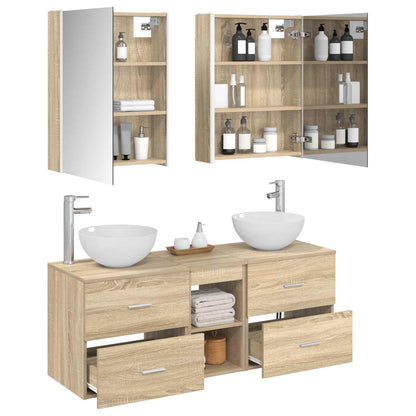 Bathroom Furniture Set 5 pcs Sonoma Oak