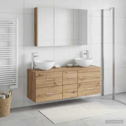 Bathroom Furniture Set 4 pcs Artisan Oak