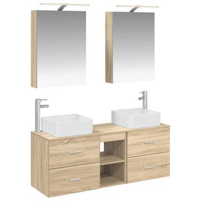 Bathroom Furniture Set 5 pcs Sonoma Oak