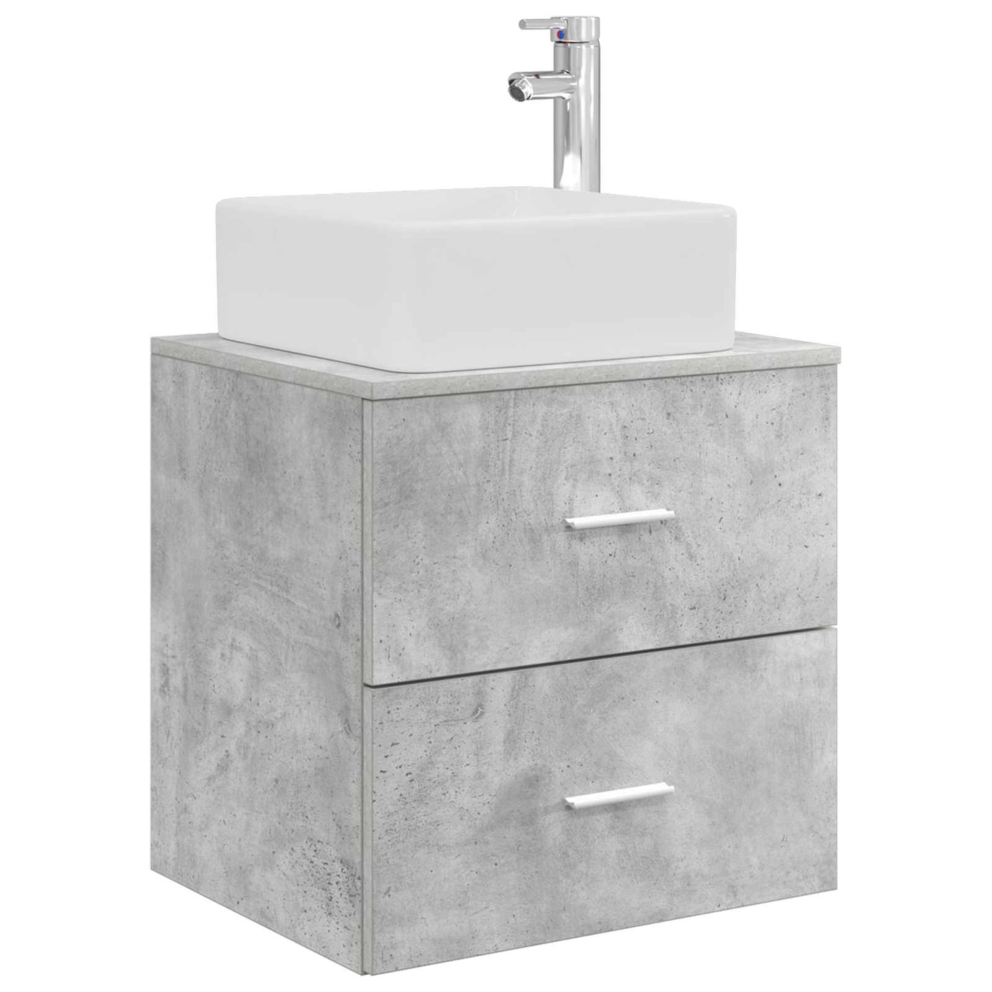 Bathroom Furniture Set 5 pcs Concrete Grey