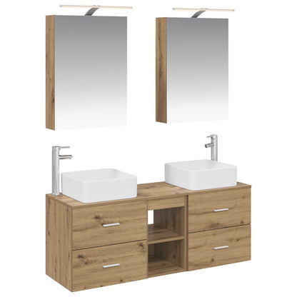 Bathroom Furniture Set 5 pcs Artisan Oak