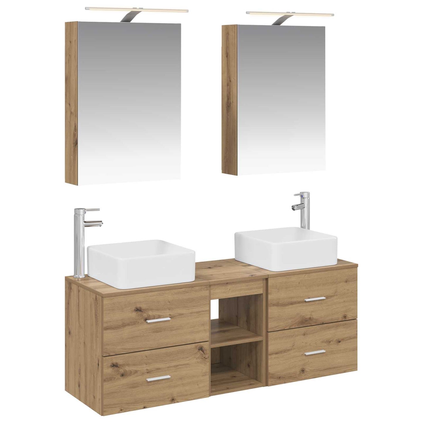 Bathroom Furniture Set 5 pcs Artisan Oak