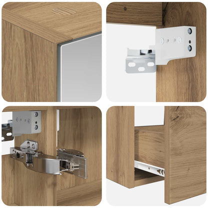 Bathroom Furniture Set 4 pcs Artisan Oak